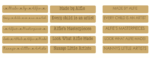 18mm Engraved Masterpiece Art Blocks – Various Designs and Fonts