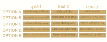 18mm Engraved Masterpiece Art Blocks - Various Designs and Fonts