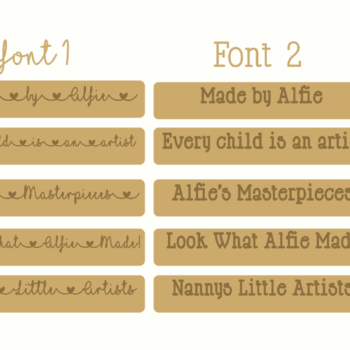 18mm Engraved Masterpiece Art Blocks - Various Designs and Fonts