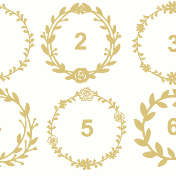 3mm mdf Wreaths - Various Styles