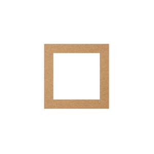 3mm MDF Square Border for 70mm and 100mm Cube blocks