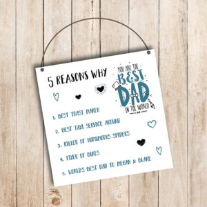 3mm Printed Square Plaque - 5 Reasons Why