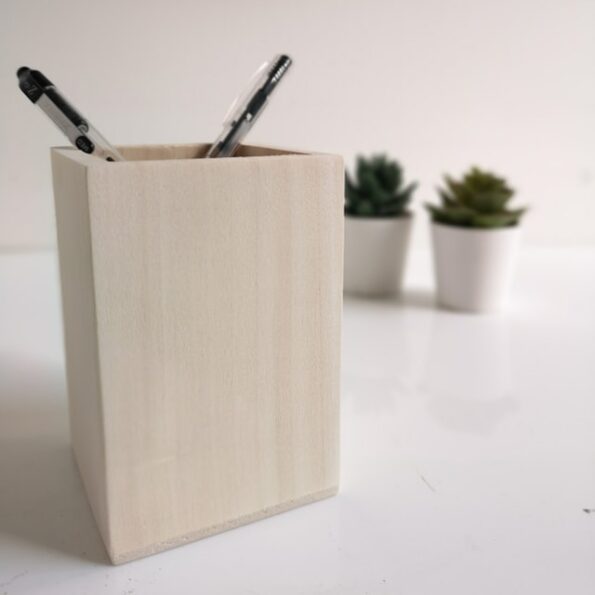 Pale Wood Pencil Pot