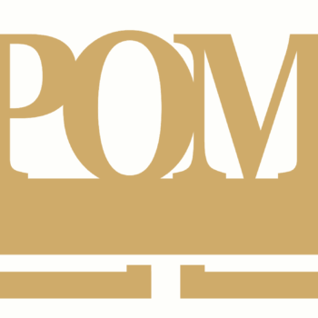 4mm MDF "POMS" Medal Hanger