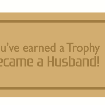 4mm mdf Layered Trophy Sign