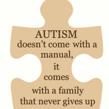 18mm Engraved Jigsaw - AUTISM - doesn't come with a manual