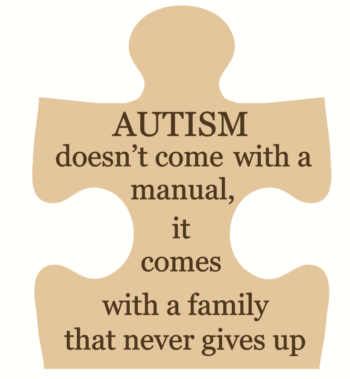 18mm Engraved Jigsaw - AUTISM - doesn't come with a manual