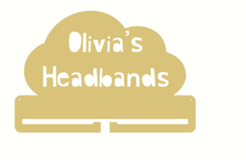 4mm MDF Personalised Unicorn Horn and Ears Headband or Bow Holder - Style 4