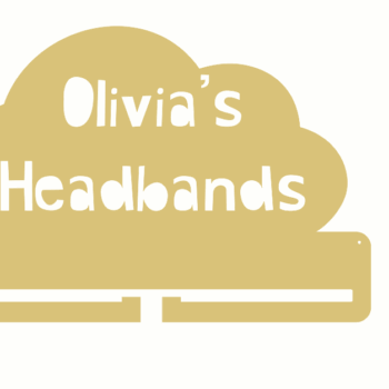 4mm MDF Personalised Unicorn Horn and Ears Headband or Bow Holder - Style 4