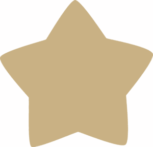 3mm MDF Rounded Country Star