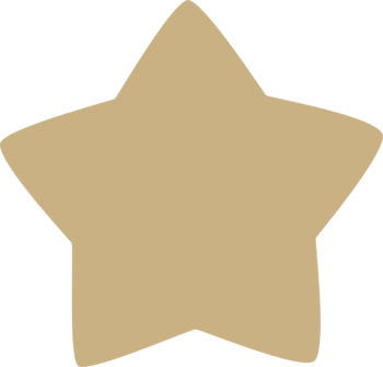 3mm MDF Rounded Country Star