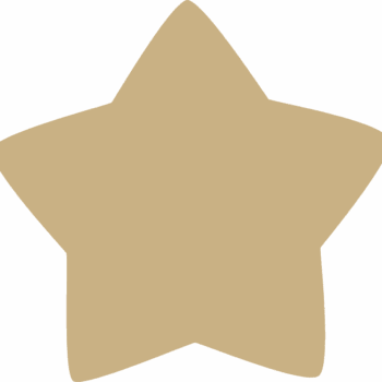 3mm MDF Rounded Country Star