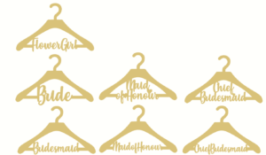 6mm mdf Adult Personalised Coat Hanger