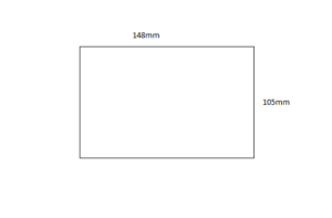 Acrylic Sheet - A6 Size (105x148mm)