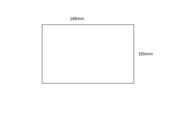 Acrylic Sheet - A6 Size (105x148mm)
