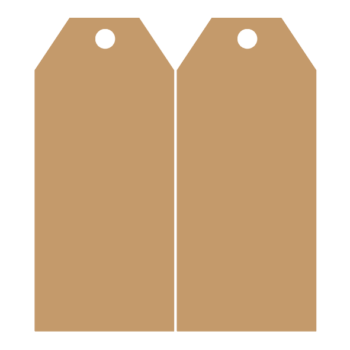 Door Tag 1 in 4mm MDF (1 Pair)