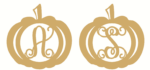 monogram pumpkins