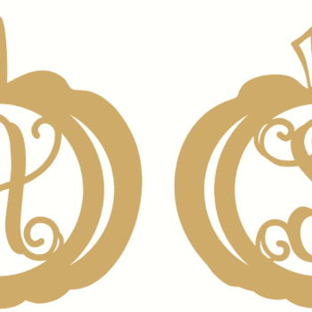 monogram pumpkins