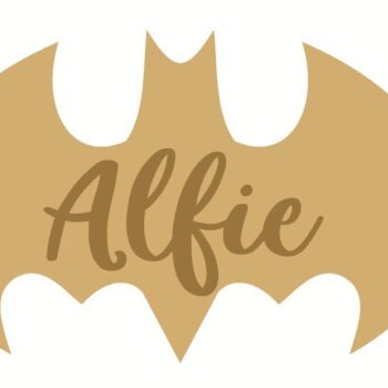 3mm mdf Batman Script Name Plaque