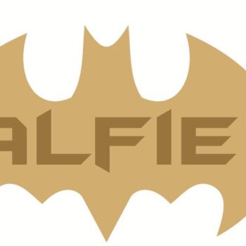 3mm mdf Batman Single Letter Name Plaque