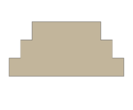 3 Tier MDF Joined WIDER 1 Piece Set (40mm high steps 150mm, 200mm, 250mm)