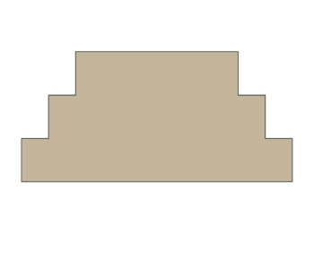 3 Tier MDF Joined WIDER 1 Piece Set (40mm high steps 150mm, 200mm, 250mm)