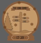3mm Layered Snow Globe Design
