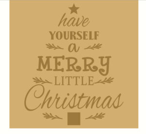 18mm Engraved Plaque- Have Yourself A Merry Little Christmas