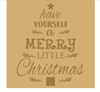 18mm Engraved Plaque- Have Yourself A Merry Little Christmas