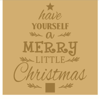 18mm Engraved Plaque- Have Yourself A Merry Little Christmas
