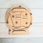 18mm + 3mm Layered Signpost Snow Globe Design