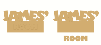 3mm MDF Door Plaque Toy Story Theme