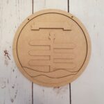 3mm mdf Signpost Layered Circle