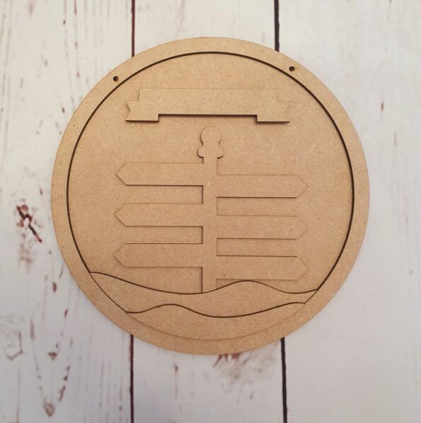3mm mdf Signpost Layered Circle