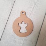 3mm mdf Pack of 5 cut out baubles (choose from designs)