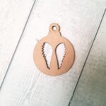 3mm mdf Pack of 5 cut out baubles (choose from designs)
