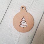 3mm mdf Pack of 5 cut out baubles (choose from designs)