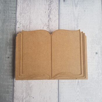 18mm Mdf Engraved Book Shape