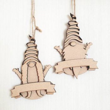 3mm Layered Gnomes Bauble (pack of 2)