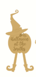 3mm Halloween at the Hanging Plaque with Hat and Legs (joined)