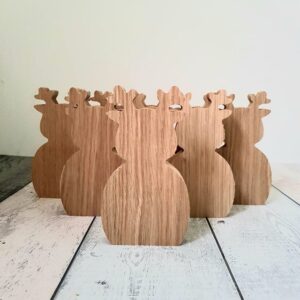 19mm Oak Veneer Reindeer