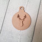 3mm mdf Pack of 5 x 2 Piece Baubles with shapes (choose from designs)