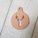3mm mdf Pack of 5 cut out baubles (choose from designs)