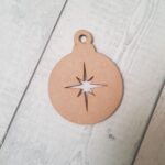 3mm mdf Pack of 5 cut out baubles (choose from designs)