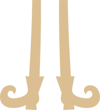 4mm mdf Pair of Witches Legs