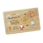 Printed Rectangular Treat Board – Santa & Rudolph