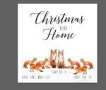 Printed IKEA Ribba or Sannahed Replacement Front Acrylic Christmas Scene – Foxes