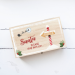 Personalised Rectangular Printed Christmas Eve Box - Sign Post
