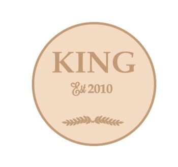 3mm mdf Layered Round Surname Est Date Sign