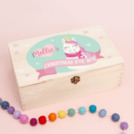 Personalised Rectangular Printed Christmas Eve Box - Unicorn